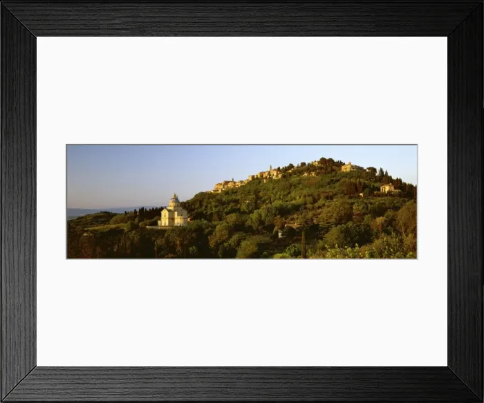 Framed Print : Church of San Biagio and town of Montepulciano, Tuscany, Italy, Europe Framed Print : Church of San Biagio and town of Montepulciano, Tuscany, Italy, Europe