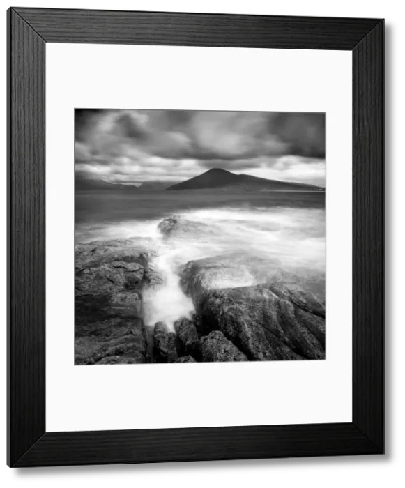 Framed Print : View towards Luskentyre and the hills of North Harris from Isle of Taransay
