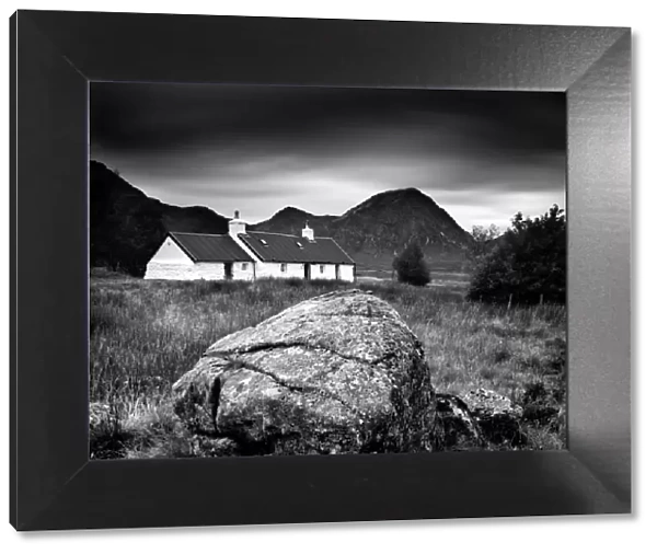 Black Rock Cottage and Buachaille Etive Mor, Rannoch Moor, near Fort William