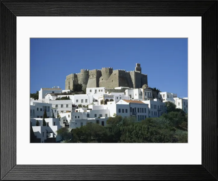 Framed Print : Monastery of St. John, Patmos, Dodecanese, Greek Islands, Greece, Europe Framed Print : Monastery of St. John, Patmos, Dodecanese, Greek Islands, Greece, Europe