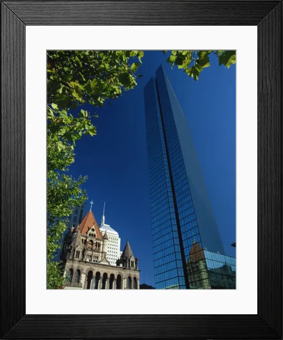 Framed Print : John Hancock Tower, Boston, Massachussetts, United States of America, North America Framed Print : John Hancock Tower, Boston, Massachussetts, United States of America, North America