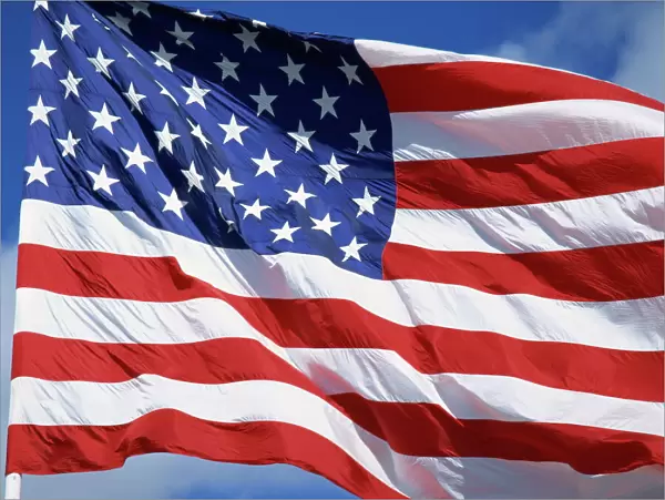 Close-up of the Stars & Stripes, United States of America, North America
