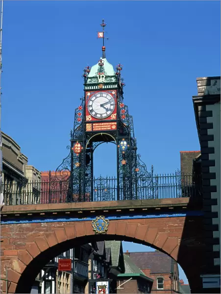 The East Gate Clock, Chester, Cheshire, England, United Kingdom, Europe