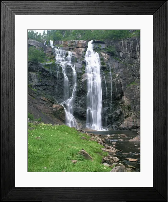 Framed Print : Skjervetfossen, Norway, Scandinavia, Europe Framed Print : Skjervetfossen, Norway, Scandinavia, Europe
