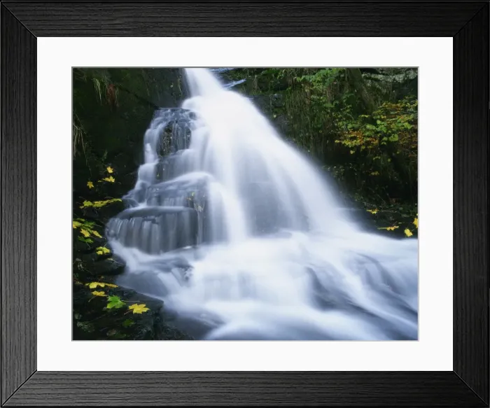 Framed Print : Waterfall in the Highlands of Scotland, United Kingdom, Europe Framed Print : Waterfall in the Highlands of Scotland, United Kingdom, Europe