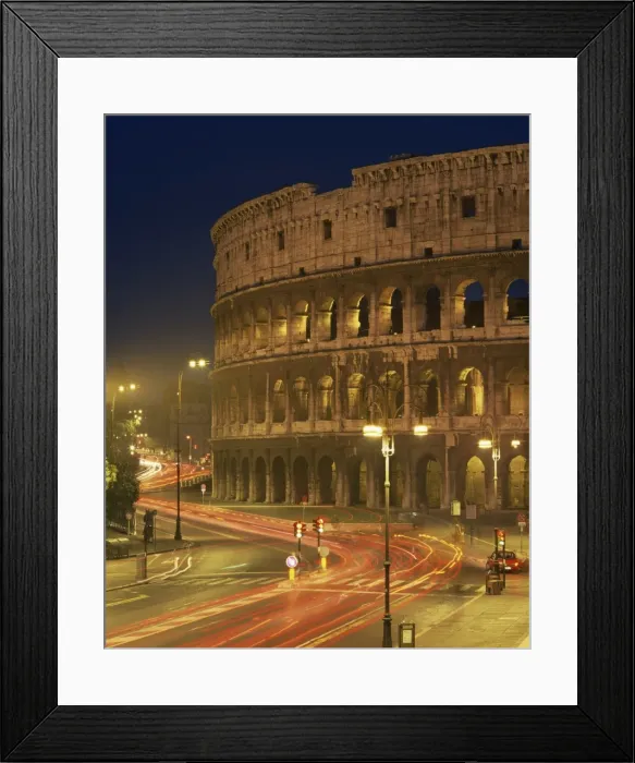 Framed Print : The Colosseum illuminated at night in Rome, Lazio, Italy, Europe Framed Print : The Colosseum illuminated at night in Rome, Lazio, Italy, Europe