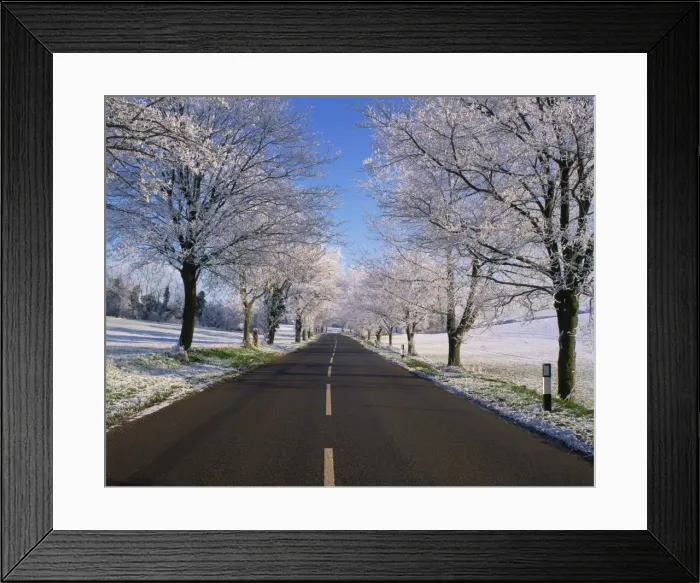 Framed Print : Straight empty road through rural Lincolnshire in winter, England, United Kingdom, Europe Framed Print : Straight empty road through rural Lincolnshire in winter, England, United Kingdom, Europe