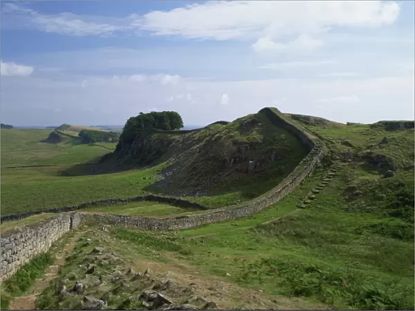 Hadrians Wall, UNESCO World Heritage Site, Northumberland, England