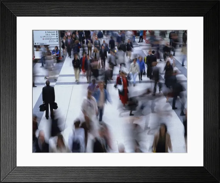 Framed Print : Business commuters, London, England, United Kingdom, Europe Framed Print : Business commuters, London, England, United Kingdom, Europe