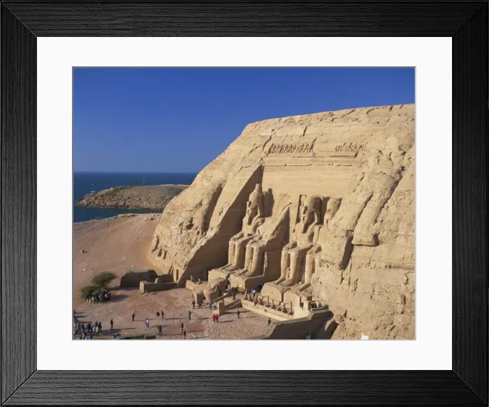 Framed Print : Aerial view over the Temple of Re-Herakhte (Sun Temple) (Great Temple) built for Ramses II Framed Print : Aerial view over the Temple of Re-Herakhte (Sun Temple) (Great Temple) built for Ramses II