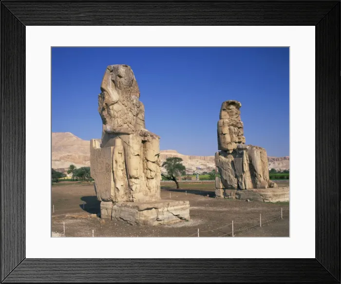Framed Print : Statues of Amenhotep or Amenophis III known as the Colossi of Memnon at Thebes Framed Print : Statues of Amenhotep or Amenophis III known as the Colossi of Memnon at Thebes