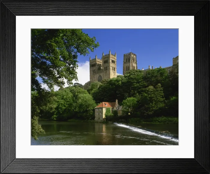 Framed Print : Weir below Durham Cathedral, Durham, England, United Kingdom, Europe Framed Print : Weir below Durham Cathedral, Durham, England, United Kingdom, Europe