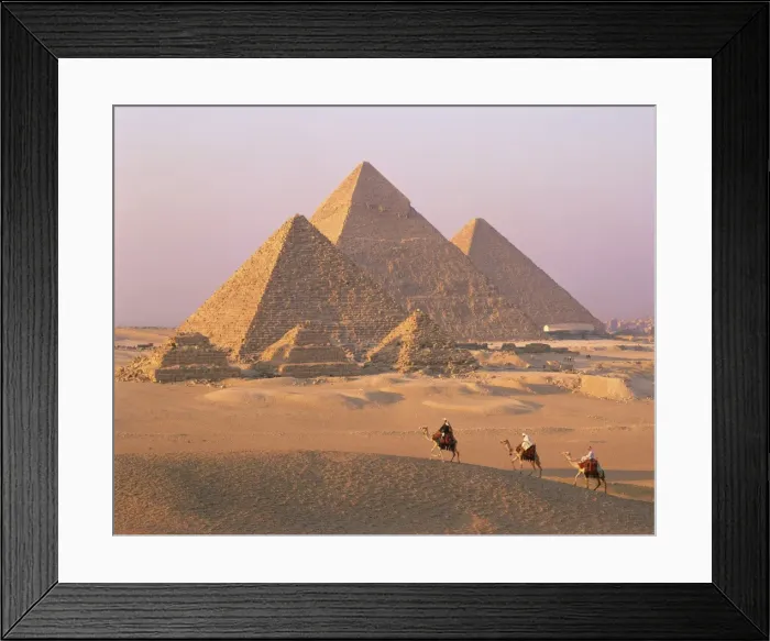 Framed Print : Camel riders at Giza Pyramids, UNESCO World Heritage Site, Giza, Cairo Framed Print : Camel riders at Giza Pyramids, UNESCO World Heritage Site, Giza, Cairo