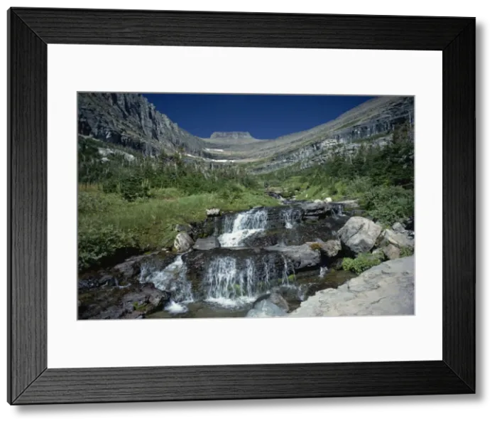 Framed Print : Mountain stream beside Going to the Sun road, near Logan Pass, Glacier National Park Framed Print : Mountain stream beside Going to the Sun road, near Logan Pass, Glacier National Park