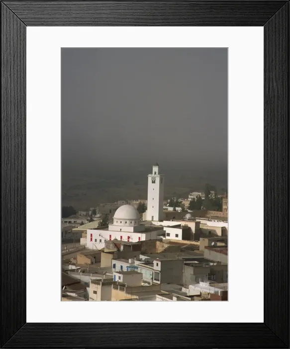 Framed Print : Mosque and town, Le Kef, Tunisia, North Africa, Africa Framed Print : Mosque and town, Le Kef, Tunisia, North Africa, Africa