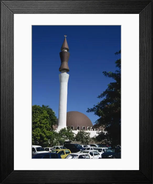 Framed Print : Mosque, St. Pierre, Reunion, Africa Framed Print : Mosque, St. Pierre, Reunion, Africa