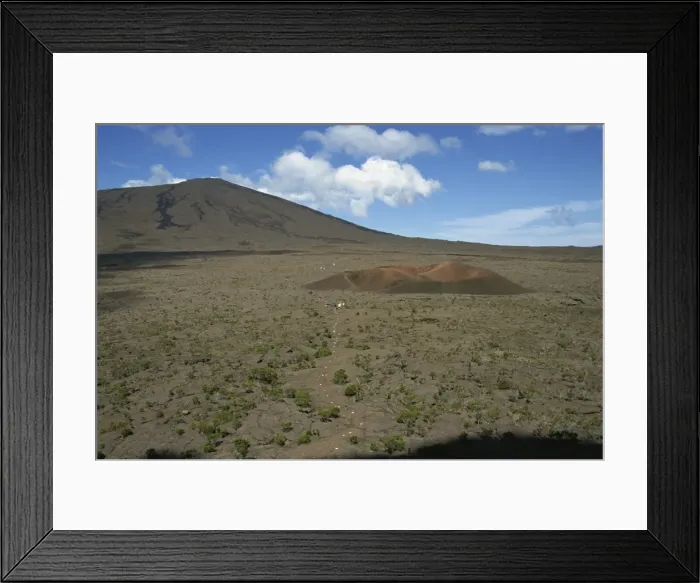 Framed Print : Outer crater and the small scoria cone, Formica leo, Piton de la Fournaise Framed Print : Outer crater and the small scoria cone, Formica leo, Piton de la Fournaise