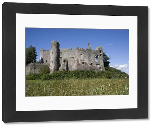 Laugharne castle, Laugharne, Carmarthenshire, South Wales, United Kingdom, Europe