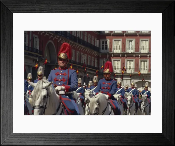 Framed Print : Horse-guards, Madrid, Spain, Europe Framed Print : Horse-guards, Madrid, Spain, Europe