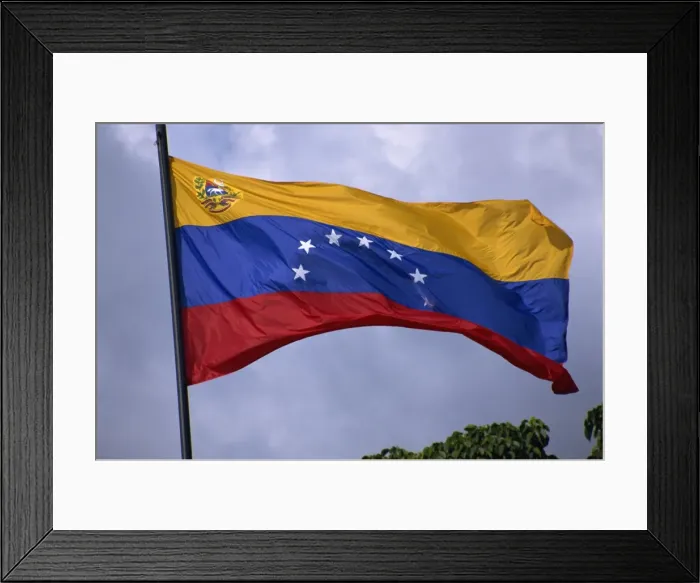 Framed Print : Venezuelan flag, Venezuela, South America Framed Print : Venezuelan flag, Venezuela, South America
