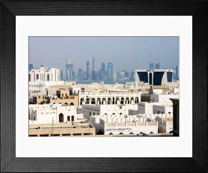 Framed Print : Cityscape, Doha, Qatar, Middle East Framed Print : Cityscape, Doha, Qatar, Middle East
