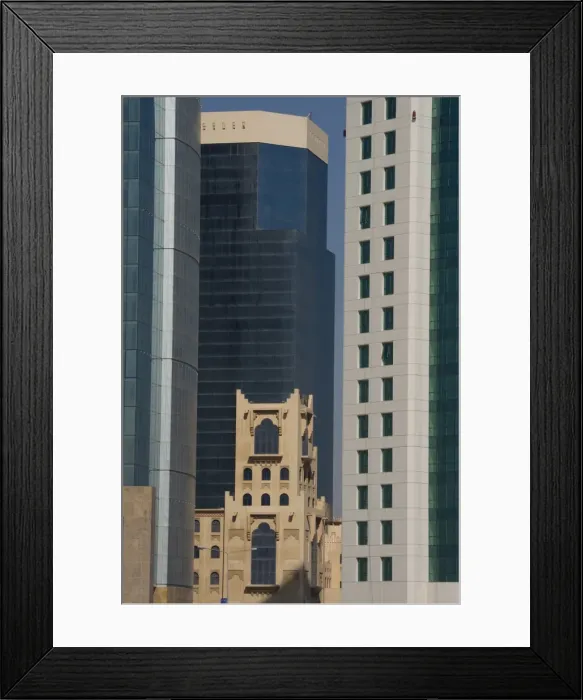 Framed Print : Barzan tower, Doha, Qatar, Middle East Framed Print : Barzan tower, Doha, Qatar, Middle East