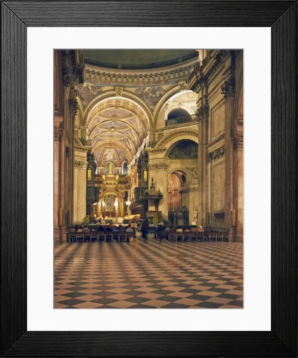Framed Print : St. Pauls Cathedral interior, London, England, United Kingdom, Europe Framed Print : St. Pauls Cathedral interior, London, England, United Kingdom, Europe