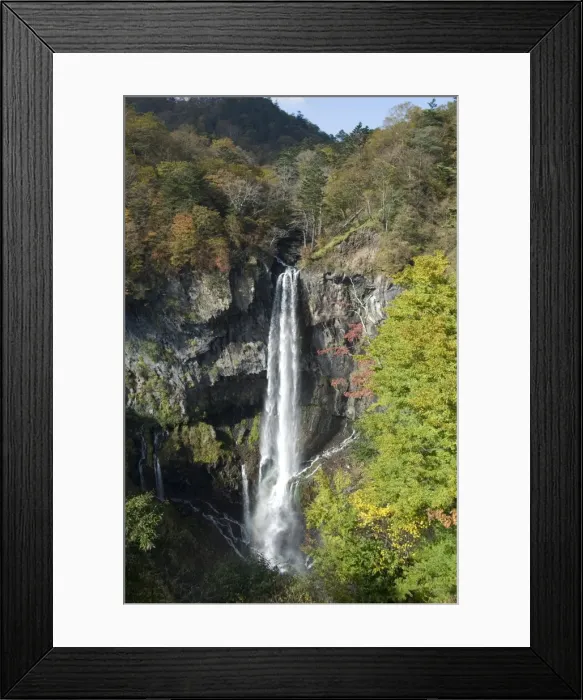 Framed Print : Kegon-no-taki, waterfall 97m high, Chuzenji, Nikko, Honshu, Japan Framed Print : Kegon-no-taki, waterfall 97m high, Chuzenji, Nikko, Honshu, Japan