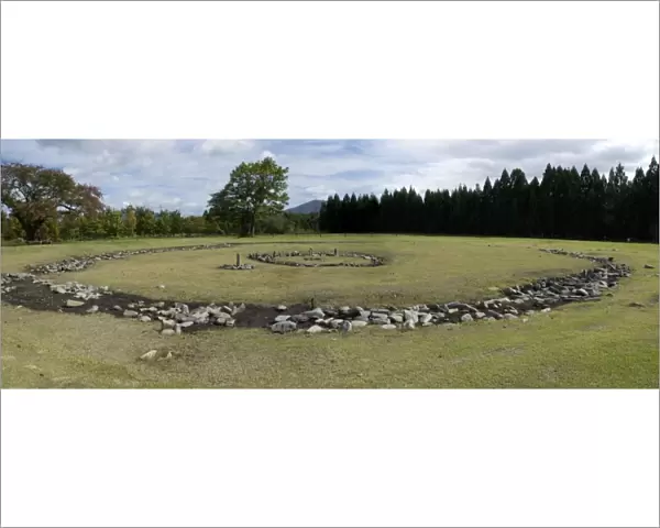 Nonakado, one of the two Oyu stone circles, 4000 years old, near Towada