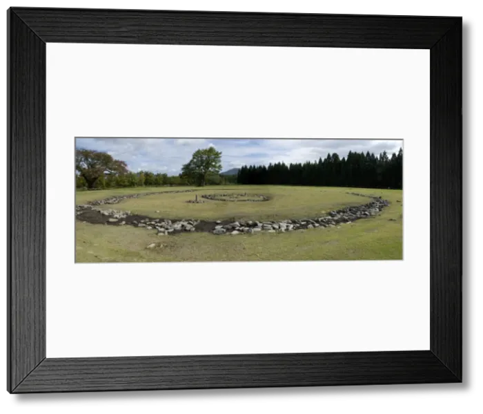 Framed Print : Nonakado, one of the two Oyu stone circles, 4000 years old, near Towada Framed Print : Nonakado, one of the two Oyu stone circles, 4000 years old, near Towada
