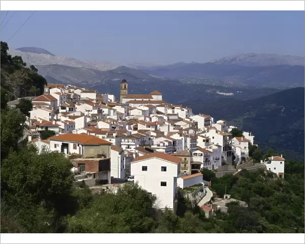 The white village of Algatocin, Andalucia, Spain, Europe