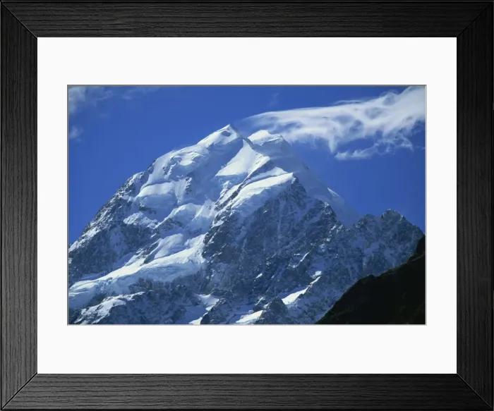 Framed Print : Mount Cook, highest mountain in Australasia, Mount Cook National Park, UNESCO World Heritage Site Framed Print : Mount Cook, highest mountain in Australasia, Mount Cook National Park, UNESCO World Heritage Site