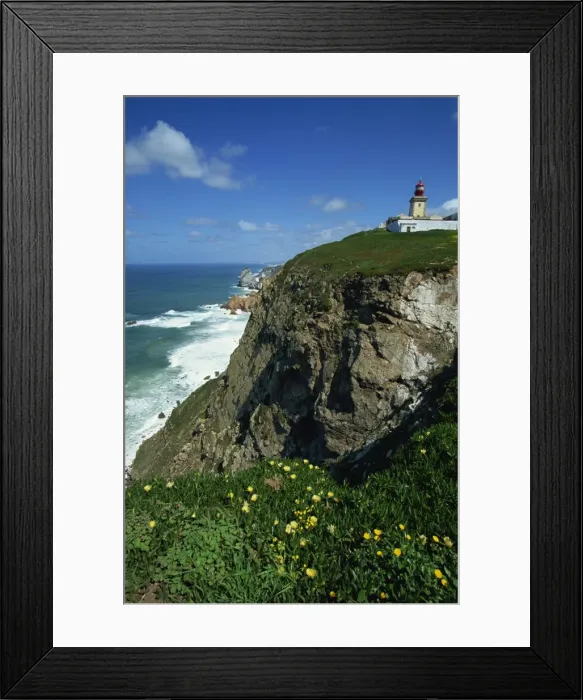 Framed Print : Cabo da Roca, most westerly point of continental Europe, Portugal, Europe