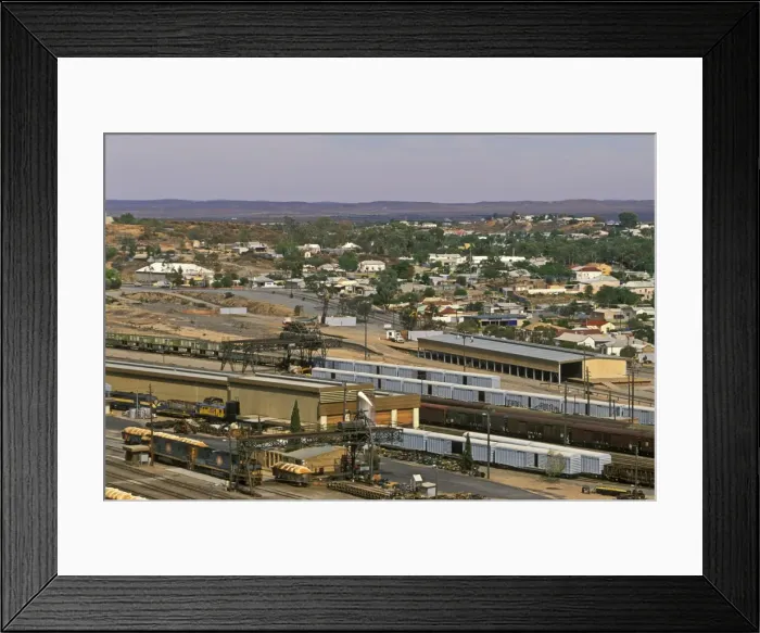 Framed Print : Broken Hill, the famous mining town (the Silver City), declined but still producing silver Framed Print : Broken Hill, the famous mining town (the Silver City), declined but still producing silver