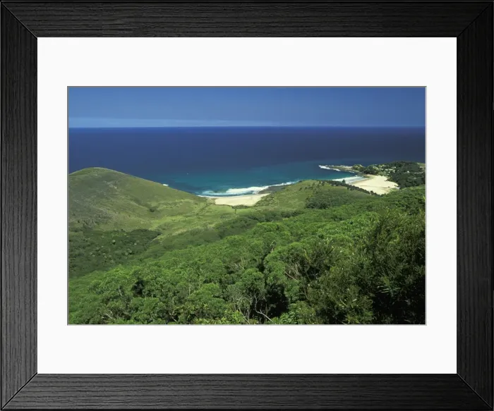 Framed Print : North and South Era Beaches at the worlds second oldest national park dating from 1879
