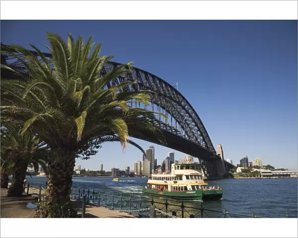 Two older icons of Sydney, the Harbour Bridge at Milsons Point on the North Sydney shore