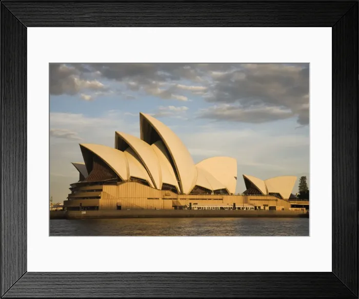 Framed Print : Sydney Opera House built in 1973, designed by Jorn Utzon, at Circular Quay