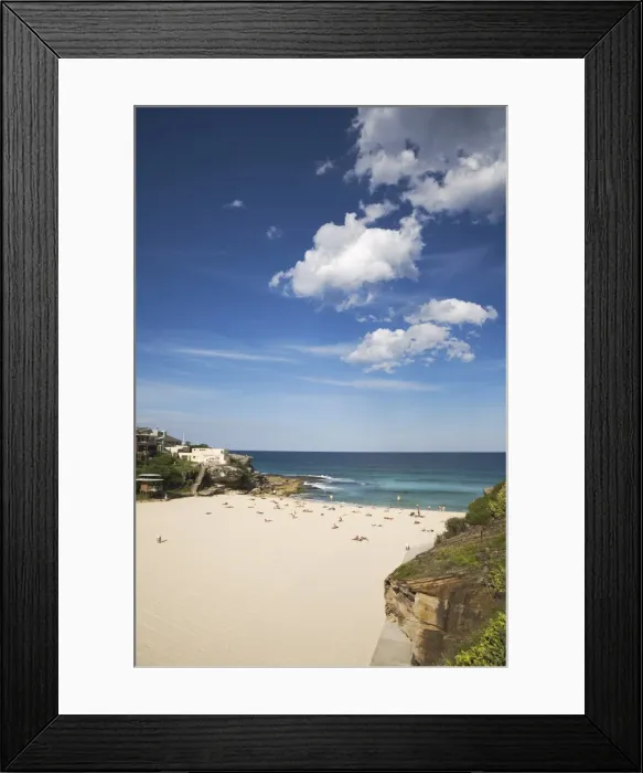Framed Print : The fashionable beach at Tamarama, the sought-after district between Bondi