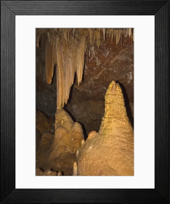 Framed Print : A variety of speleothems including stalactites, stalagmites, columns, straws Framed Print : A variety of speleothems including stalactites, stalagmites, columns, straws