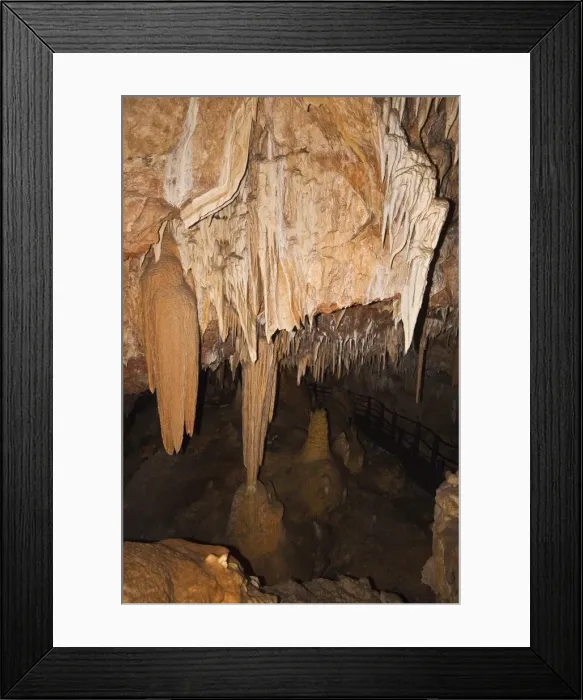 Framed Print : A variety of speleothems including stalactites, stalagmites, columns, straws Framed Print : A variety of speleothems including stalactites, stalagmites, columns, straws