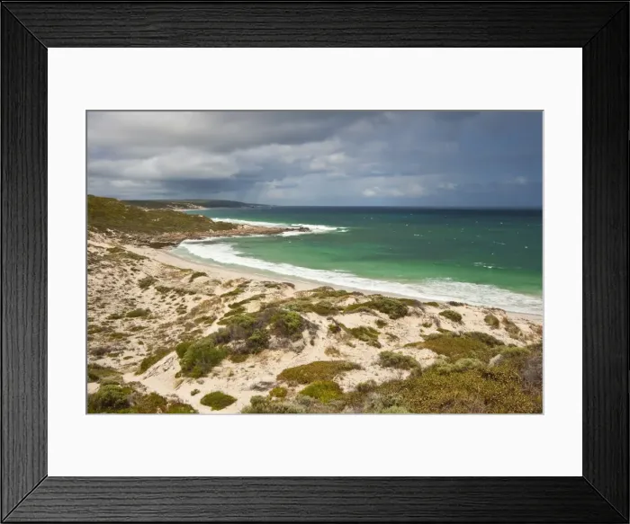 Framed Print : Looking south down the coast from Gnarabup near Margaret River towards the south western tip of Australia, Gnarabup, Augusta-Margaret River Shire, Western Australia Framed Print : Looking south down the coast from Gnarabup near Margaret River towards the south western tip of Australia, Gnarabup, Augusta-Margaret River Shire, Western Australia