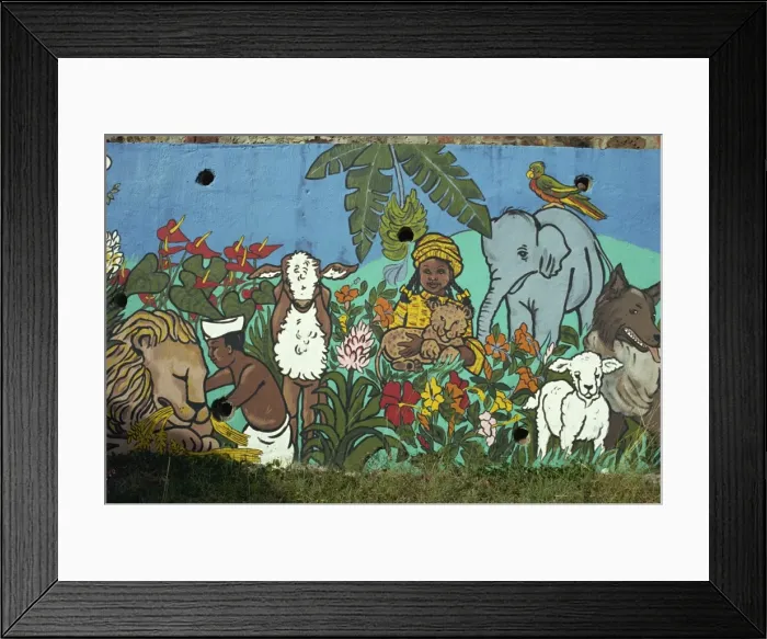 Framed Print : Painting on school wall, Charlotte Amalie, St. Thomas, U. S. Virgin Islands Framed Print : Painting on school wall, Charlotte Amalie, St. Thomas, U. S. Virgin Islands