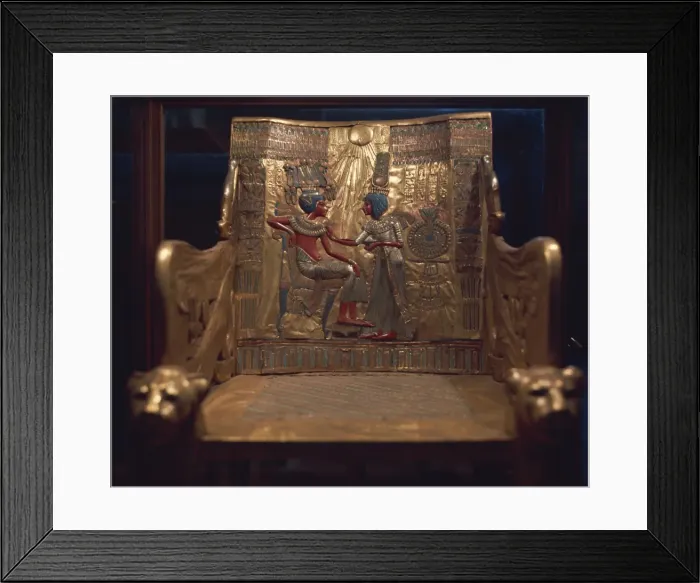 Framed Print : Tutankhamuns throne, Egypt, North Africa, Africa Framed Print : Tutankhamuns throne, Egypt, North Africa, Africa