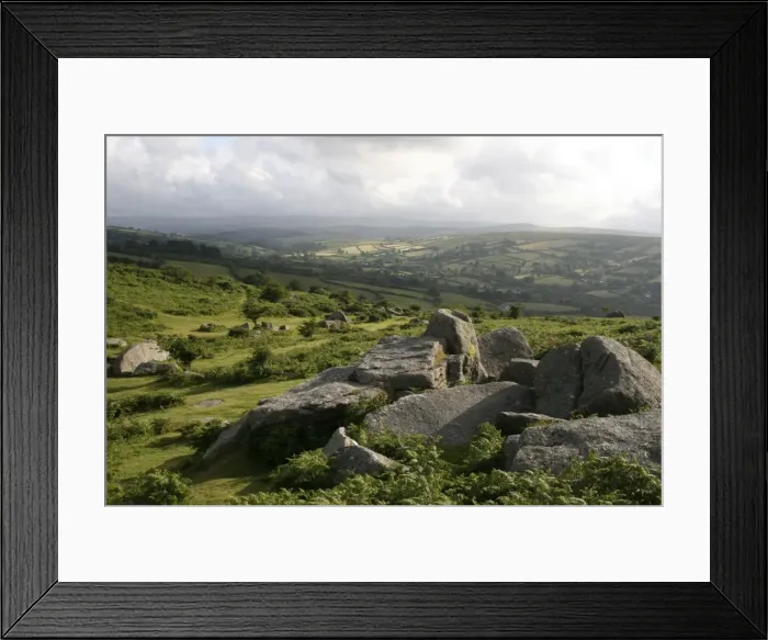 Framed Print : Dartmoor, view southeast from Bonehill Rocks, Devon, England, United Kingdom, Europe Framed Print : Dartmoor, view southeast from Bonehill Rocks, Devon, England, United Kingdom, Europe