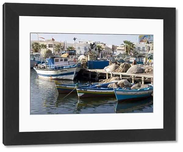 Boats and harbour, Mahdia, Tunisia, North Africa, Africa