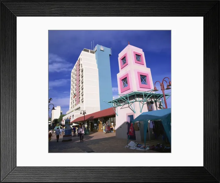 Framed Print : Post Street, Windhoek, Namibia, Africa Framed Print : Post Street, Windhoek, Namibia, Africa