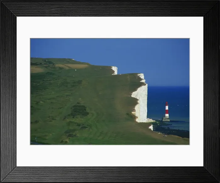 Framed Print : Beachy Head, South Downs, East Sussex, England, United Kingdom, Europe