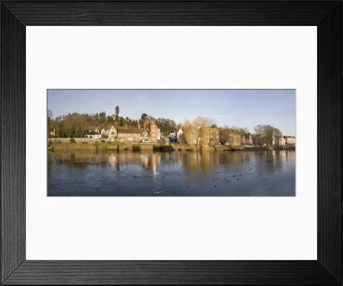 Framed Print : Georgian market town of Bewdley alongside the River Severn, Worcestershire Framed Print : Georgian market town of Bewdley alongside the River Severn, Worcestershire