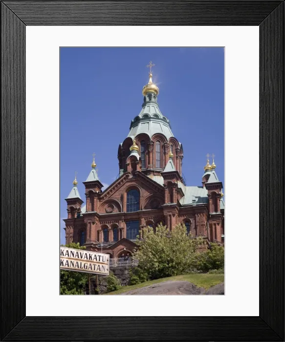 Framed Print : Uspensky Orthodox cathedral, Helsinki, Finland, Scandinavia, Europe