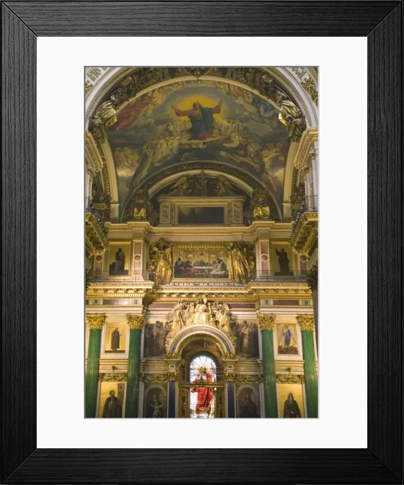 Framed Print : St. Isaacs catherdal interior, St. Petersburg, Russia, Europe Framed Print : St. Isaacs catherdal interior, St. Petersburg, Russia, Europe